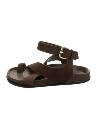 Pre-owned A.emery Suede Sandals In Brown