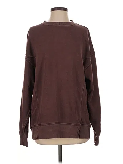 Pre-owned Aerie Sweatshirt In Brown