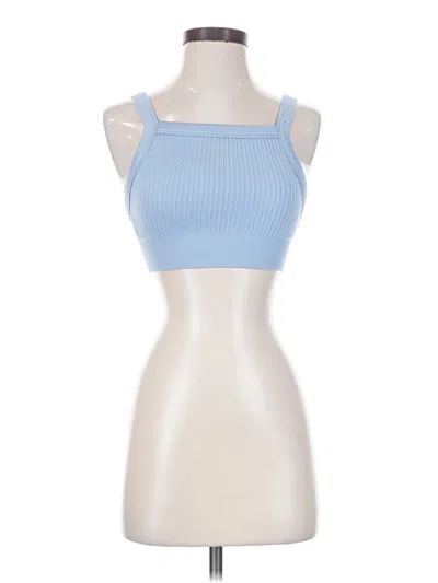 Pre-owned Aerie Tank Top Blue Strapless Neckline Tops
