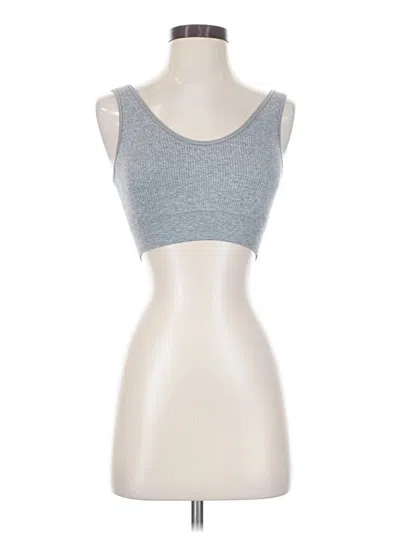 Pre-owned Aerie Tank Top Silver Strapless Neckline Tops