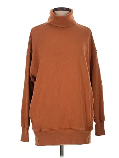 Pre-owned Aerie Turtleneck Sweater In Brown