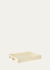 Aerin Shagreen Rectangular Tray In White