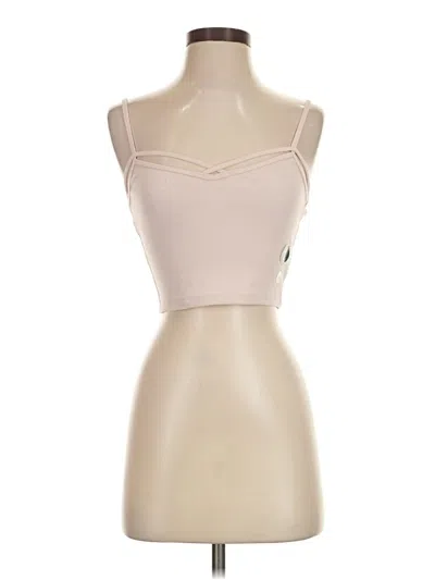 Aéropostale Tank Top Tan Strapless Neckline Tops In Pink