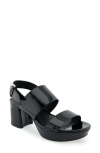 Aerosoles Camilia Platform Sandal In Black Patent