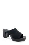 Aerosoles Carma Platform Sandal In Black Elastic
