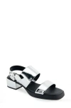 Aerosoles Dove Platform Sandal In Silver Mirror Metallic Polyurethane