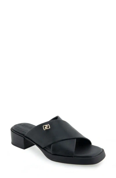 Aerosoles Duane Platform Sandal In Black