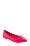 Aerosoles Dumas Pointed Toe Ballet Flat In Virtual Pink Leather