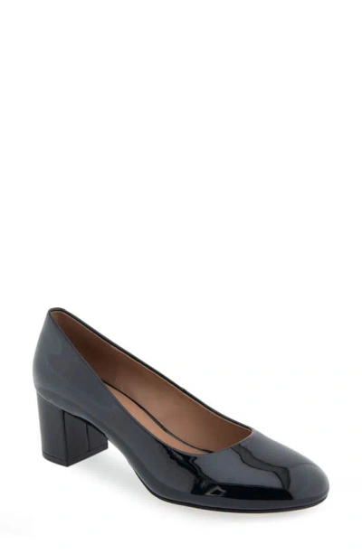 Aerosoles Ebel Block Heel Pump In Black Patent Pu