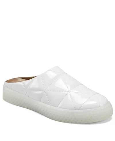 Aerosoles Ella Mule Women's White Quilted Slip On Comfort Shoes Rhs9336