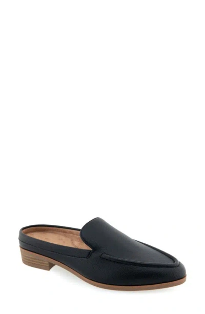 Aerosoles Enright Moc Toe Mule In Black Pu