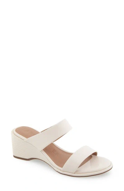 Aerosoles Norine Snake Embossed Sandal In Eggnog Patent Polyurethane