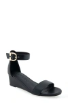 Aerosoles Willis Wedge Heel Sandal In Black Combo