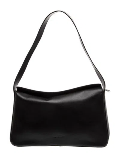 Pre-owned Aesther Ekme Leather Shoulder Bag In Black