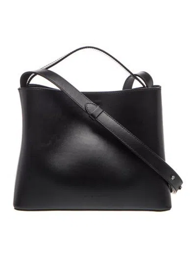 Pre-owned Aesther Ekme Leather Shoulder Bag In Black