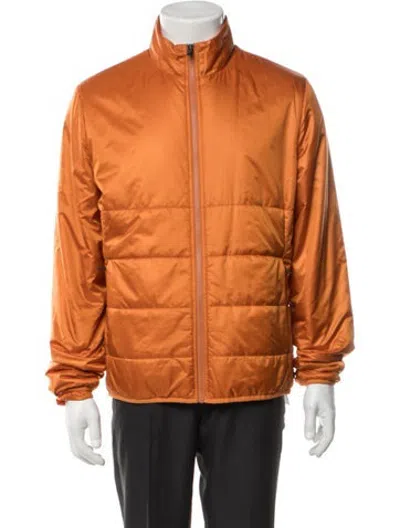 Pre-owned Aether Puffer Coat In Orange