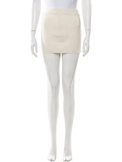 Pre-owned Aexae Cashmere Mini Skirt In Neutrals
