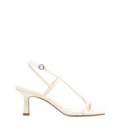 Aeyde Beige Leather Elise Heels In Multi