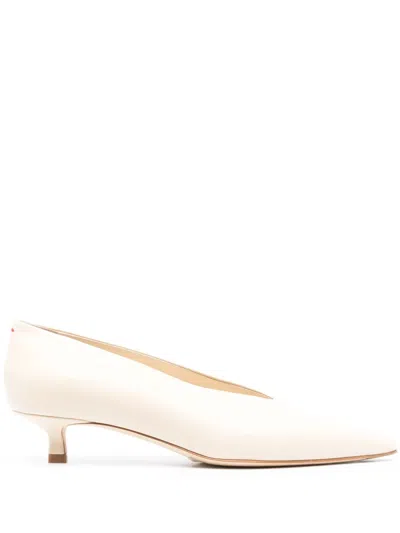 Aeyde Clara 45mm Leather Pumps In Pink