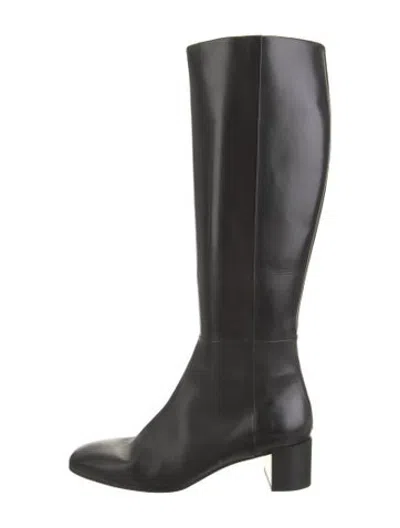 Pre-owned Aeyde Leather Boots In Black
