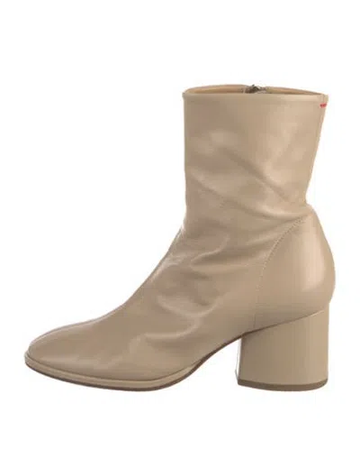 Pre-owned Aeyde Leather Boots In Neutrals