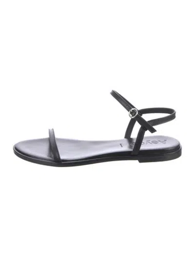 Pre-owned Aeyde Leather Sandals In Black