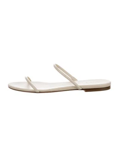 Pre-owned Aeyde Leather Sandals In Neutrals