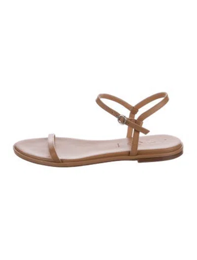 Pre-owned Aeyde Leather Sandals In Neutrals