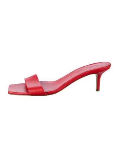 Pre-owned Aeyde Leather Slides In Pink