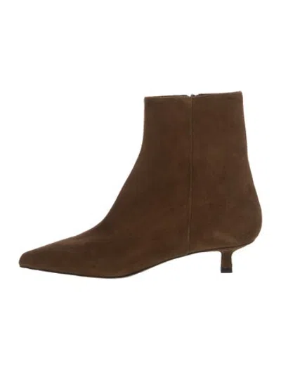 Pre-owned Aeyde Suede Boots In Brown