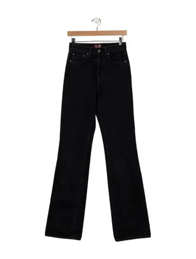 Pre-owned Aflalo High-rise Flared Jeans In Black