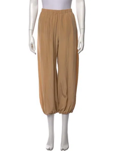 Pre-owned Aflalo Silk Wide Leg Pants In Neutrals