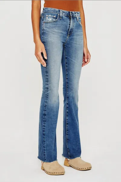 Ag Denim Farrah Boot Jeans In Medium Indigo Wash In Multi