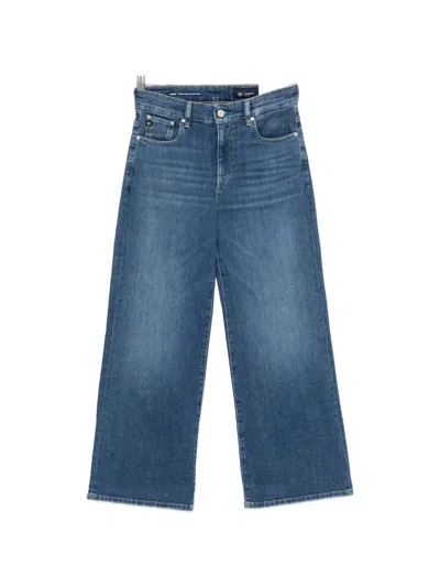 Ag Saige Wide-leg Jeans In Blue