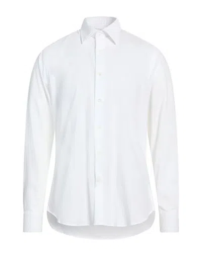 Agho Man Shirt White Size 17 Cotton
