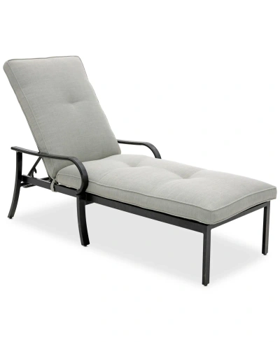 Agio St Croix Outdoor Chaise In Oyster Light Grey
