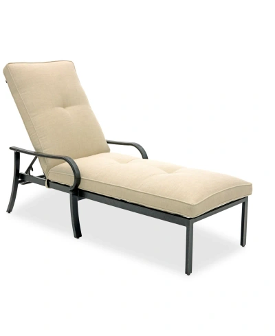 Agio St Croix Outdoor Chaise In Straw Natural