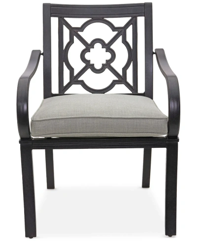 Agio St Croix Outdoor Dining Chair In Oyster Light Grey