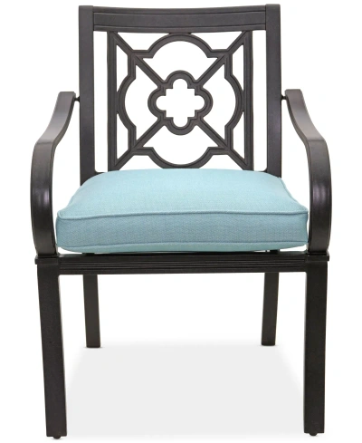 Agio St Croix Outdoor Dining Chair In Spa Light Blue