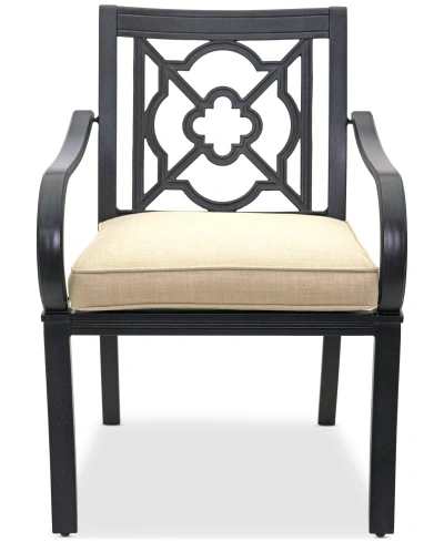 Agio St Croix Outdoor Dining Chair In Straw Natural