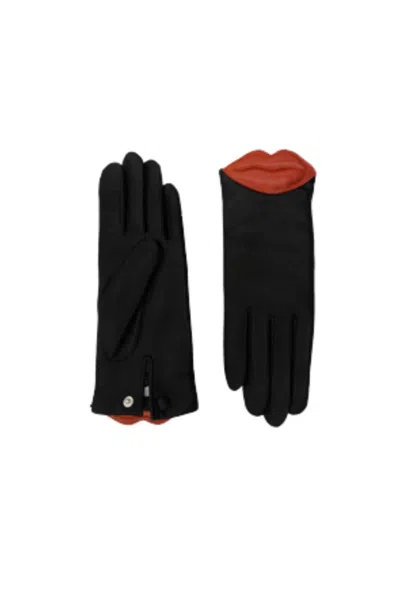 Agnelle Women's Seylma Gloves In Tnoir/cardinal In Multi