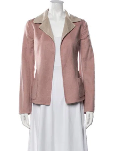 Pre-owned Agnona Cashmere Blazer In Orange