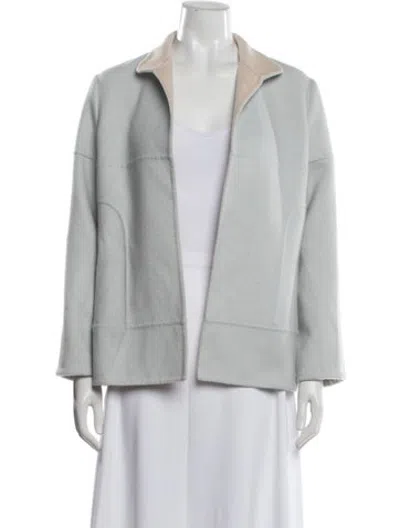 Pre-owned Agnona Cashmere Jacket In Blue