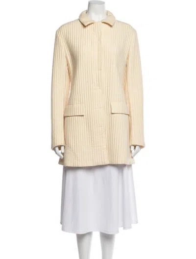 Pre-owned Agnona Coat In Yellow