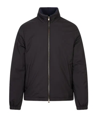 Agnona Long-sleeved Casual Jacket In Black