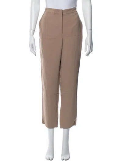Pre-owned Agnona Straight Leg Pants In Neutrals