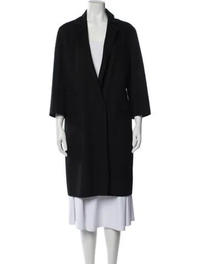 Pre-owned Agnona Wool Coat In Black
