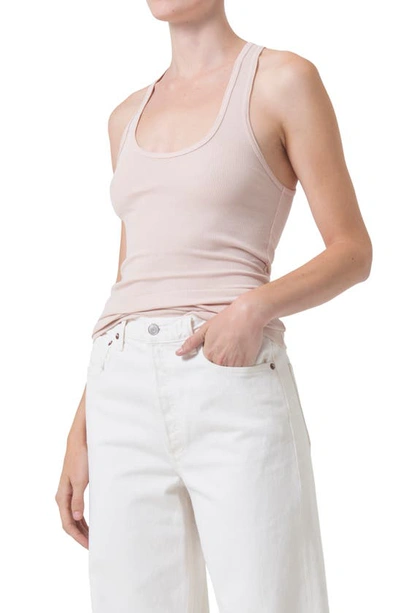Agolde Bianca Rib Tank In Fair