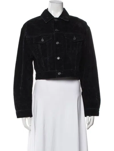 Pre-owned Agolde Denim Jacket In Black
