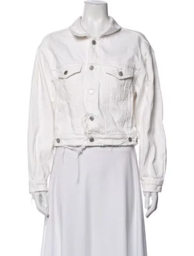 Pre-owned Agolde Denim Jacket In Pink